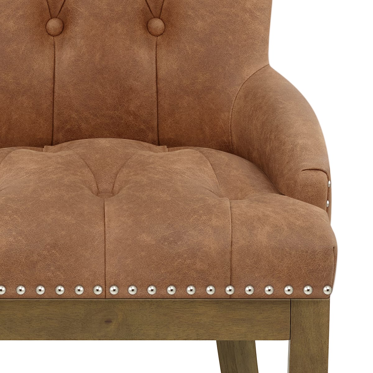 Silla Polipiel Roble - Knightsbridge Marrón