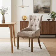 Silla Tela Madera - Knightsbridge Gris Pardo