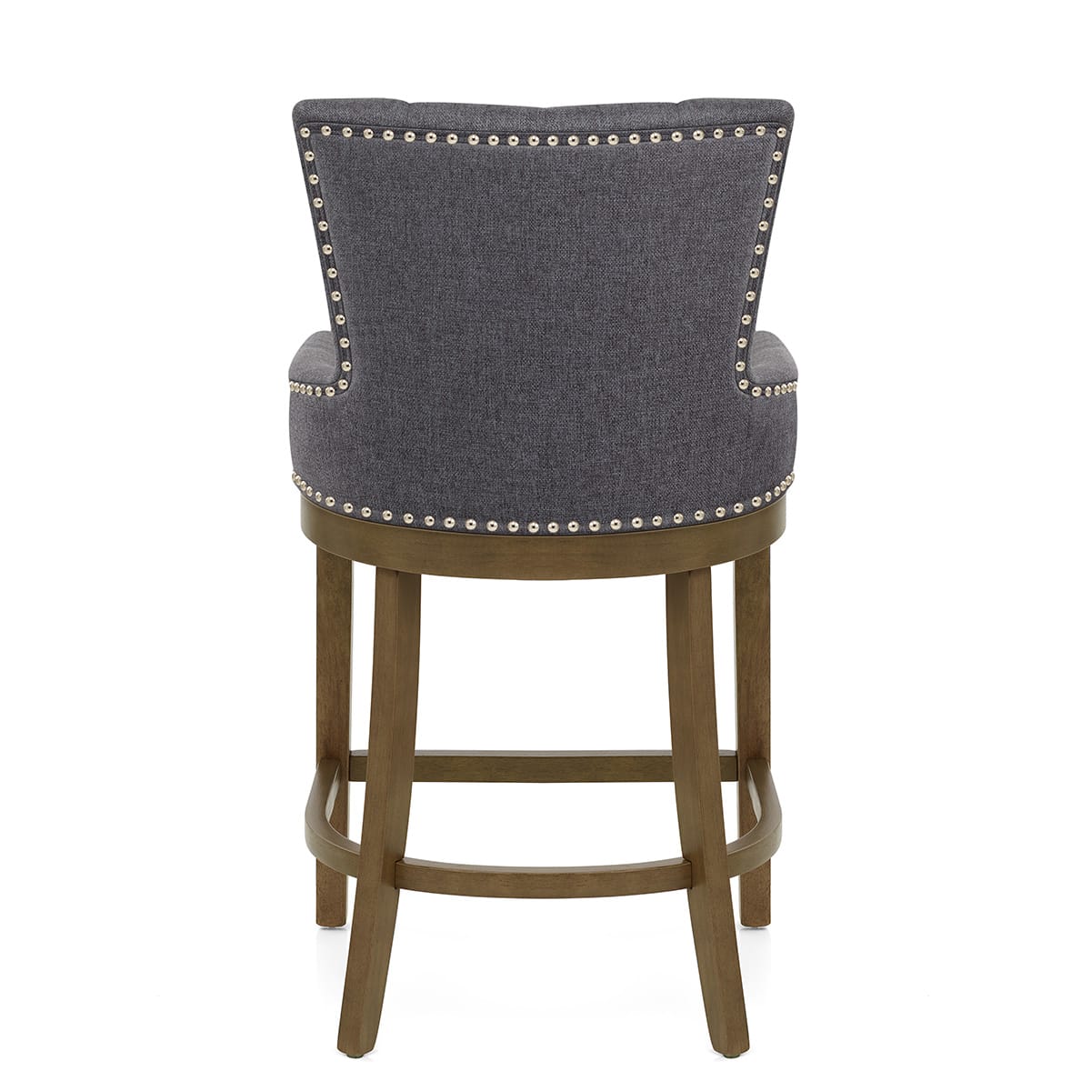 Taburete Madera Tela - Knightsbridge Gris Oscuro