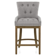 Taburete Madera Tela - Knightsbridge Gris