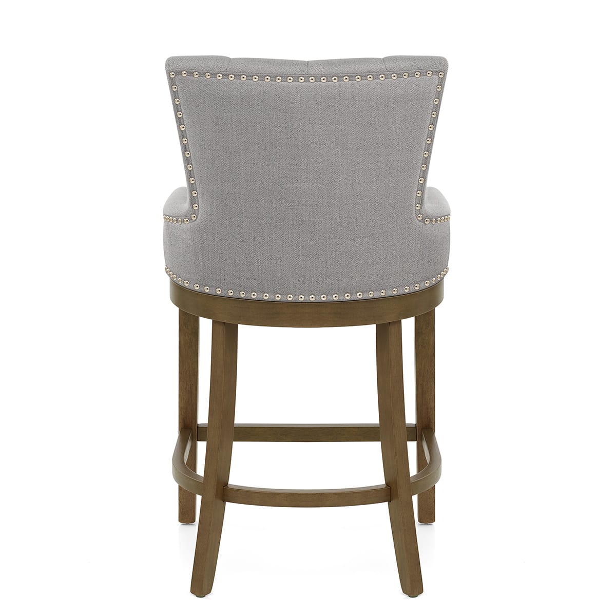 Taburete Madera Tela - Knightsbridge Gris