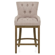 Taburete Madera Tela - Knightsbridge Gris Pardo