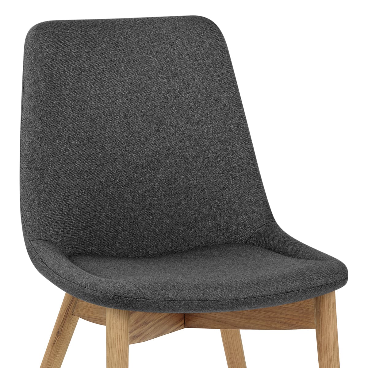 Silla Tela Roble - Kobe Gris Oscuro