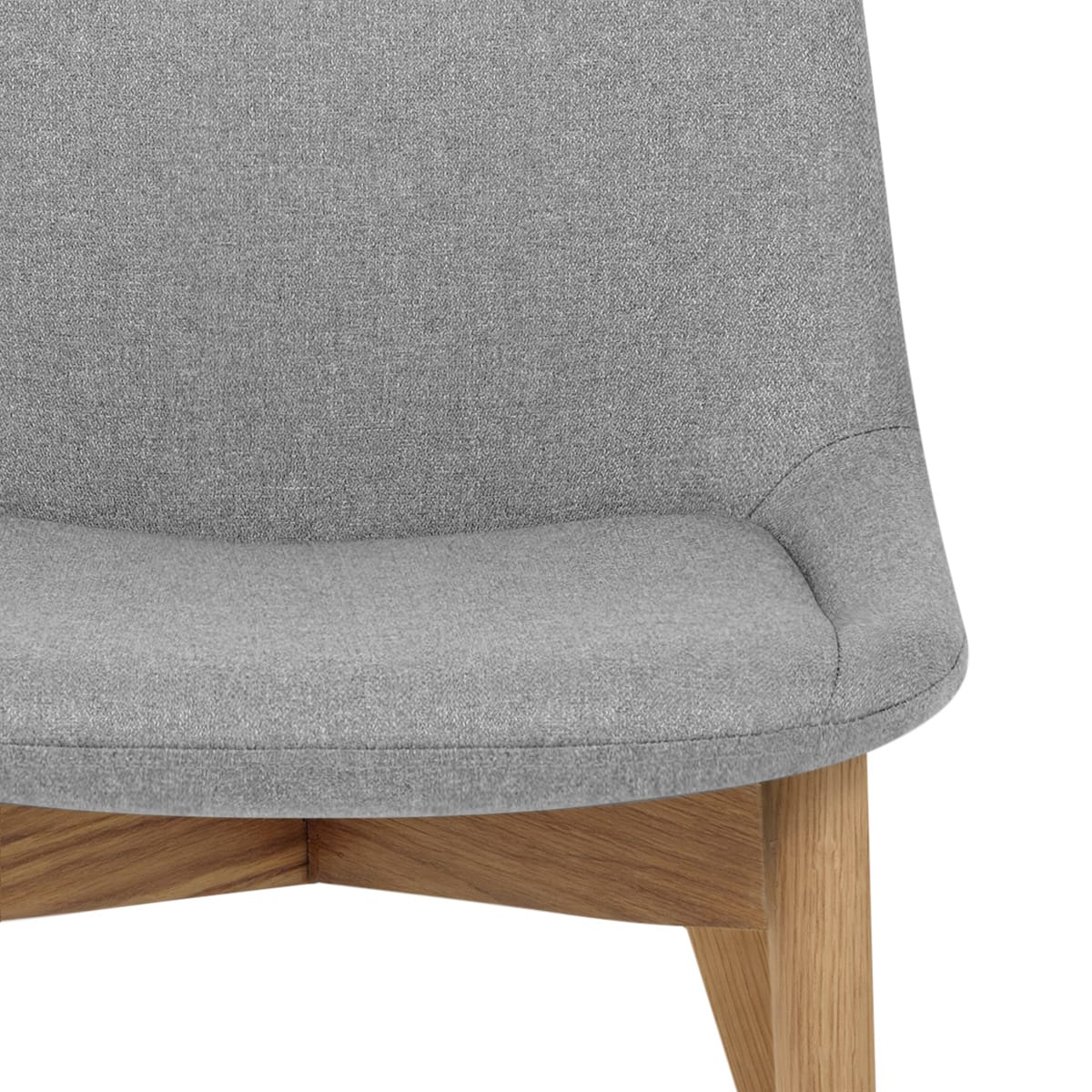 Silla Tela Roble - Kobe Gris