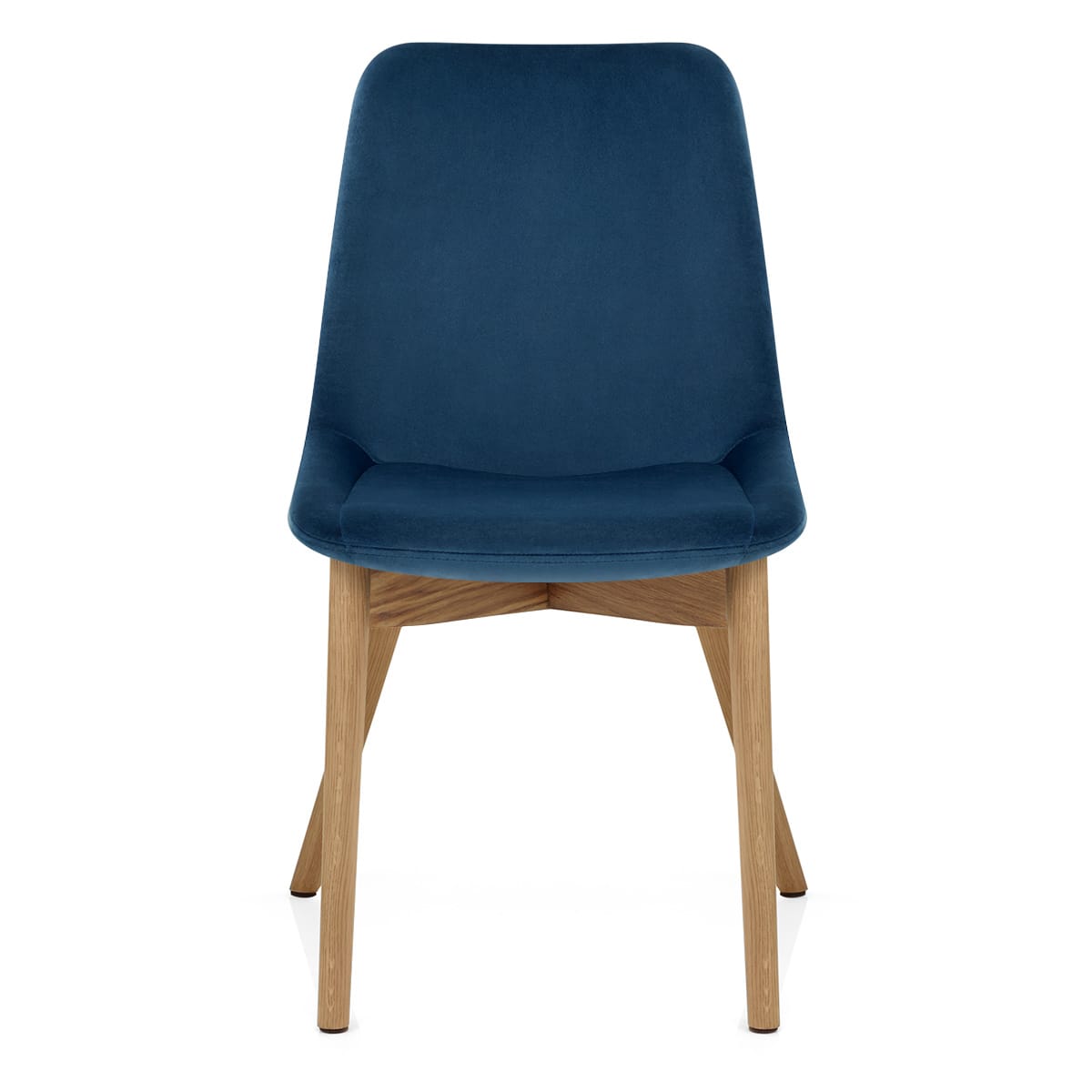 Silla Terciopelo Roble - Kobe Azul