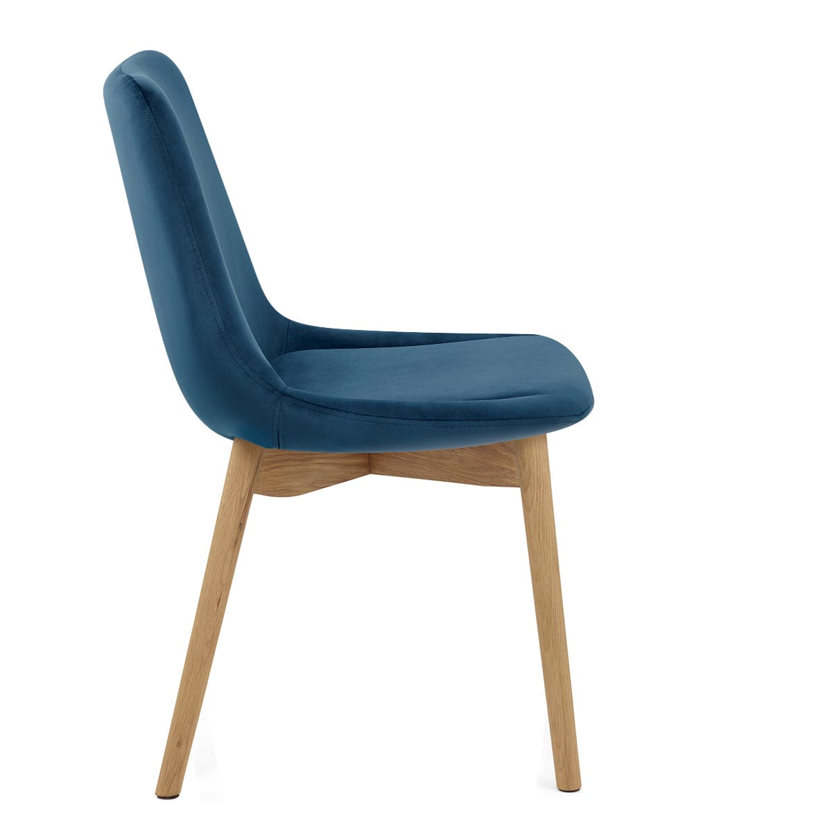 Silla Terciopelo Roble - Kobe Azul