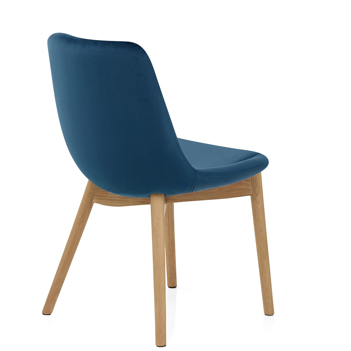 Silla Terciopelo Roble - Kobe Azul
