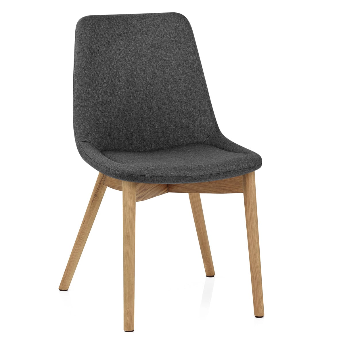 Silla Tela Roble - Kobe Gris Oscuro