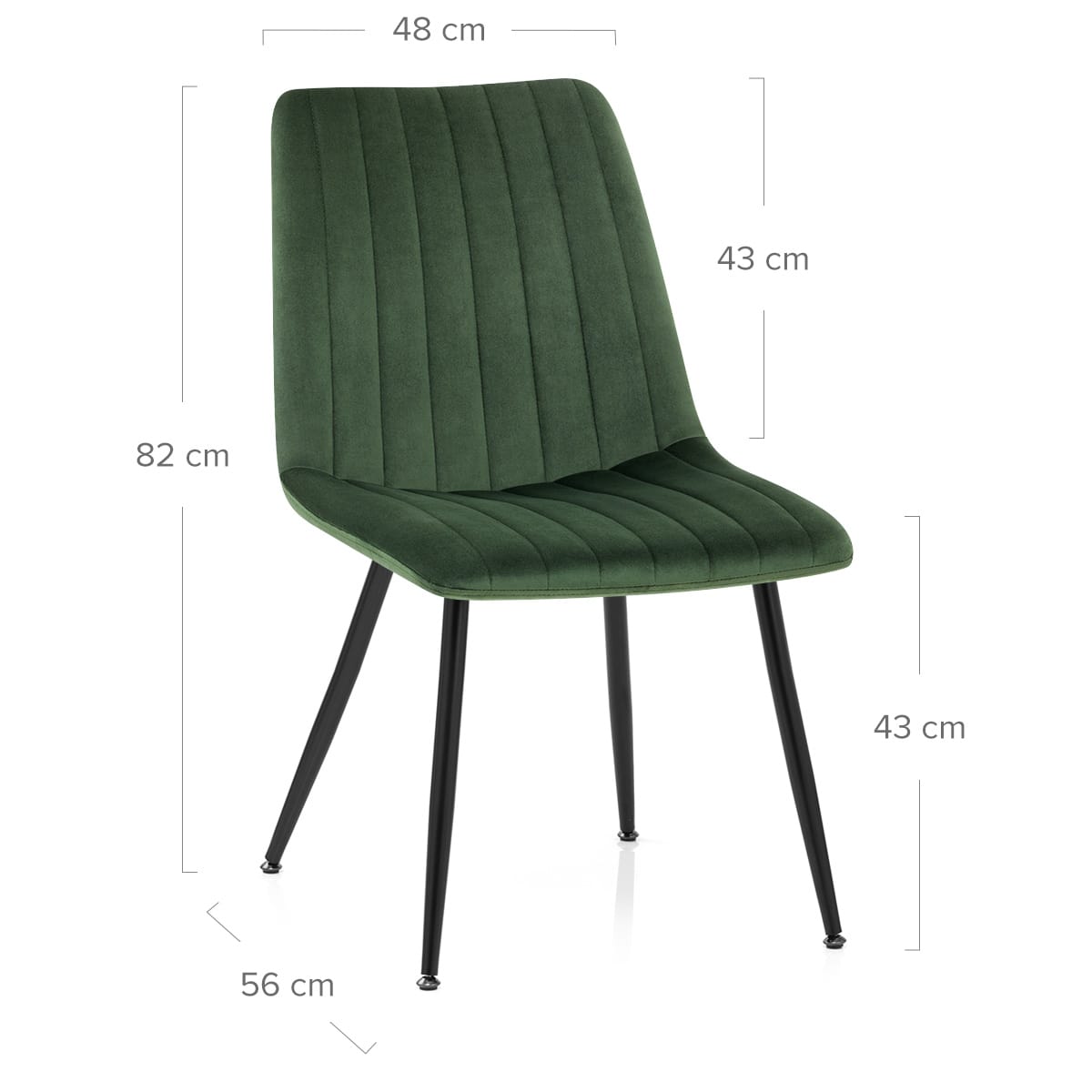 Silla Comedor Terciopelo - Lagos Verde