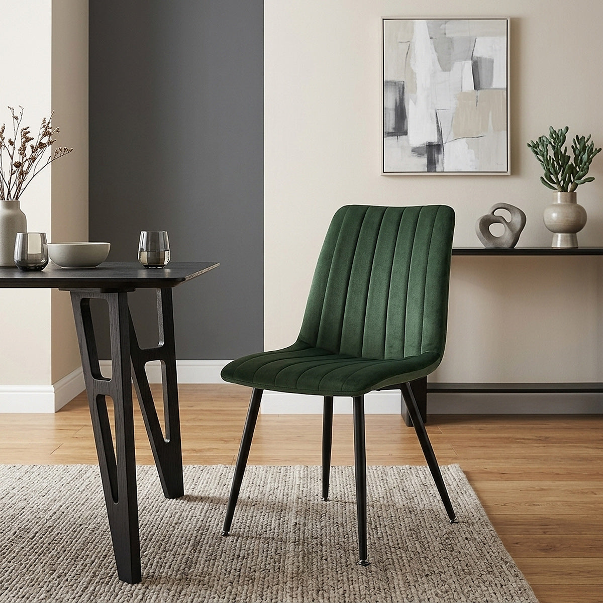 Silla Comedor Terciopelo - Lagos Verde