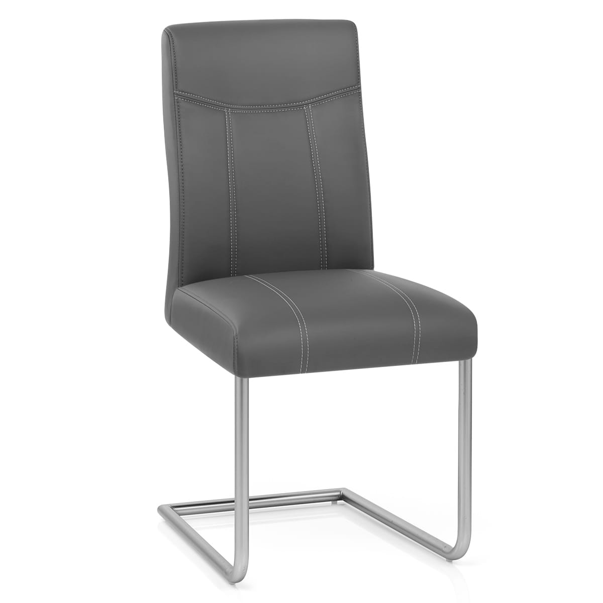 Silla Polipiel Satinado - Lancaster Gris