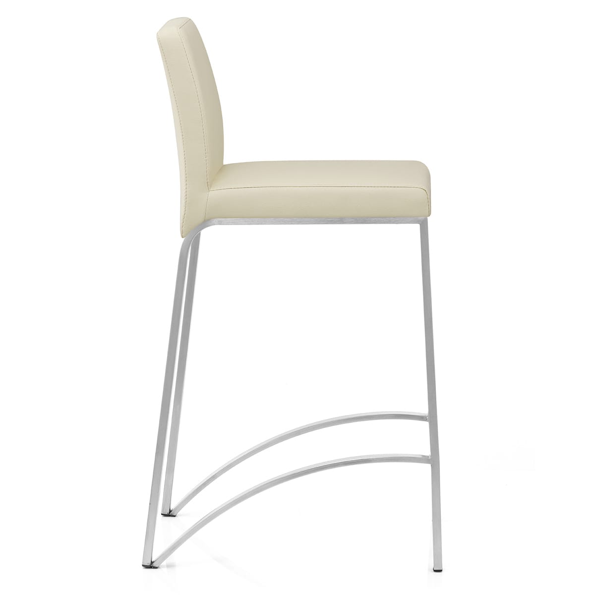 Taburete Polipiel Satinado - Leah Crema