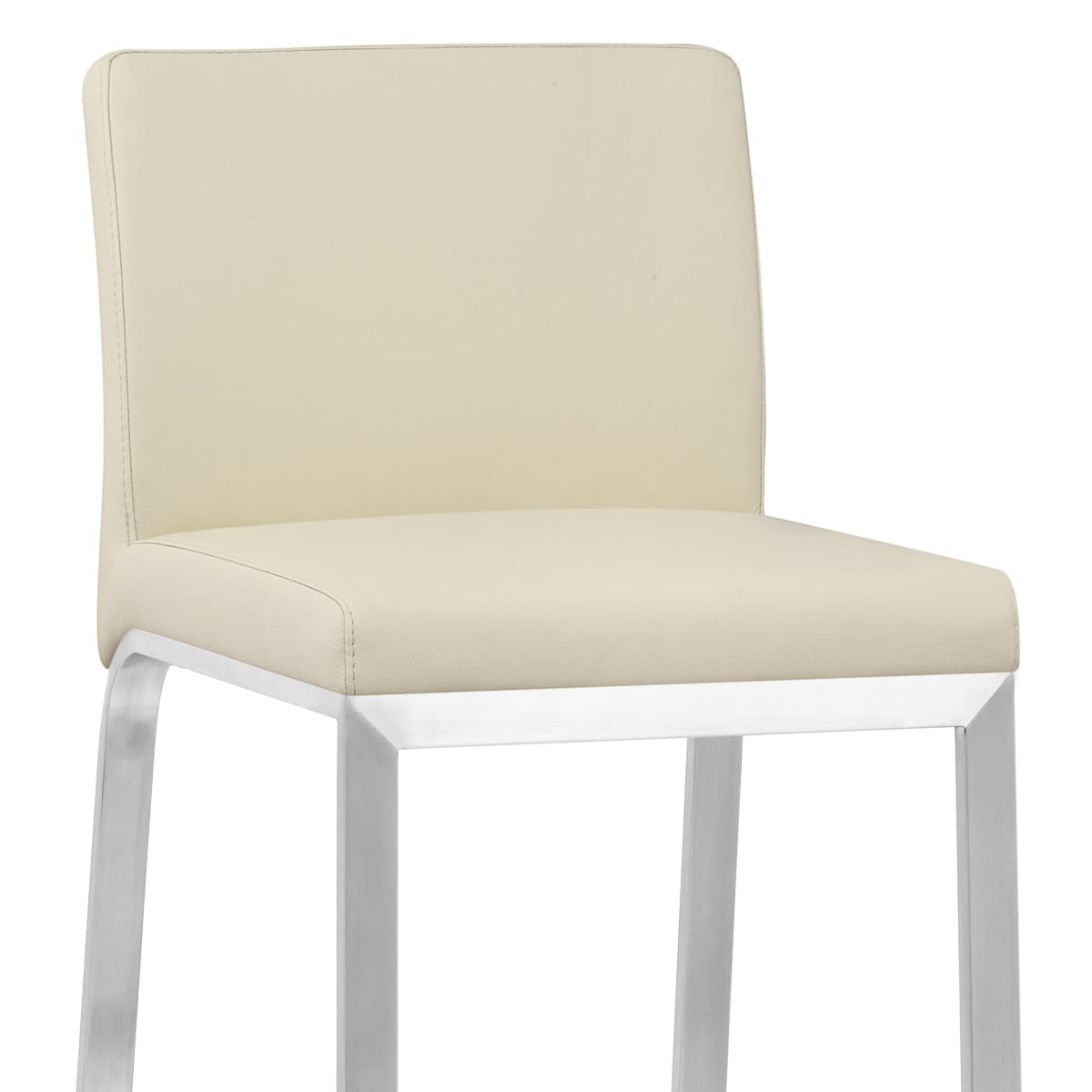 Taburete Polipiel Satinado - Leah Crema