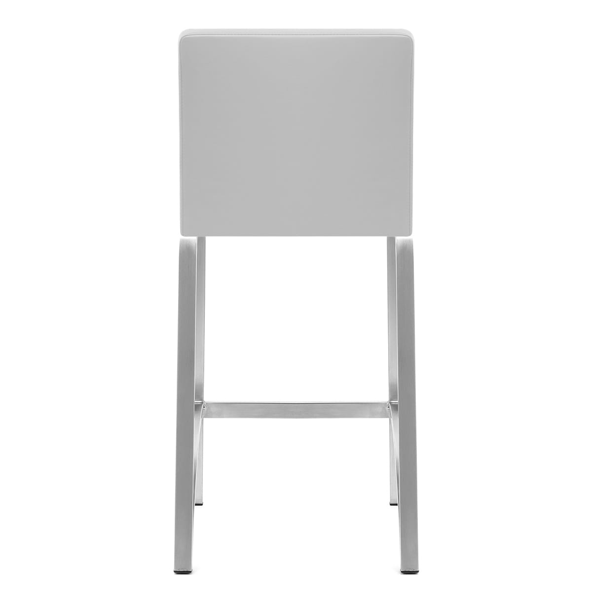 Taburete Polipiel Satinado - Leah Gris