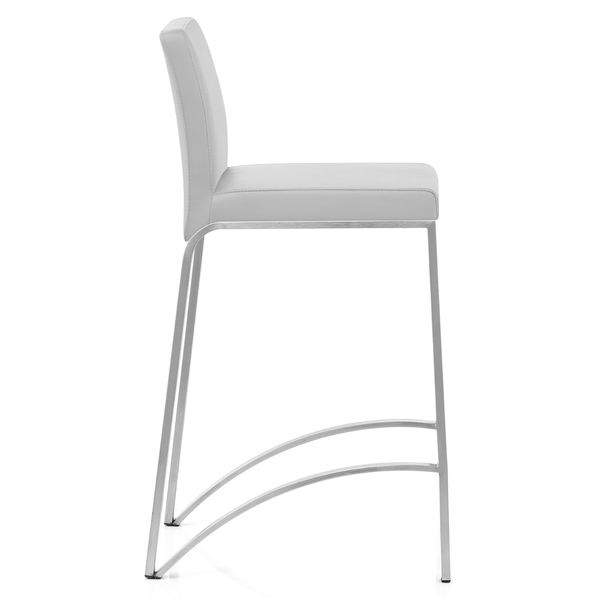 Taburete Polipiel Satinado - Leah Gris