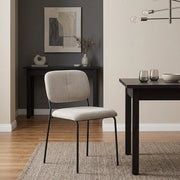 Silla Tela - Lila Crema