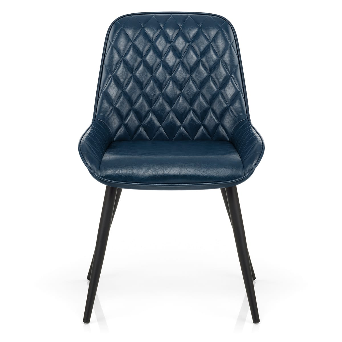 Silla Cuero Sintético Anticado - Lincoln Azul