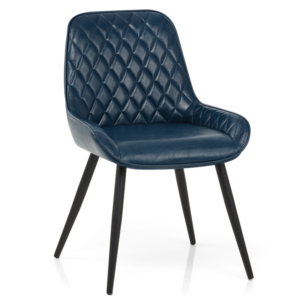 Silla Cuero Sintético Anticado - Lincoln Azul