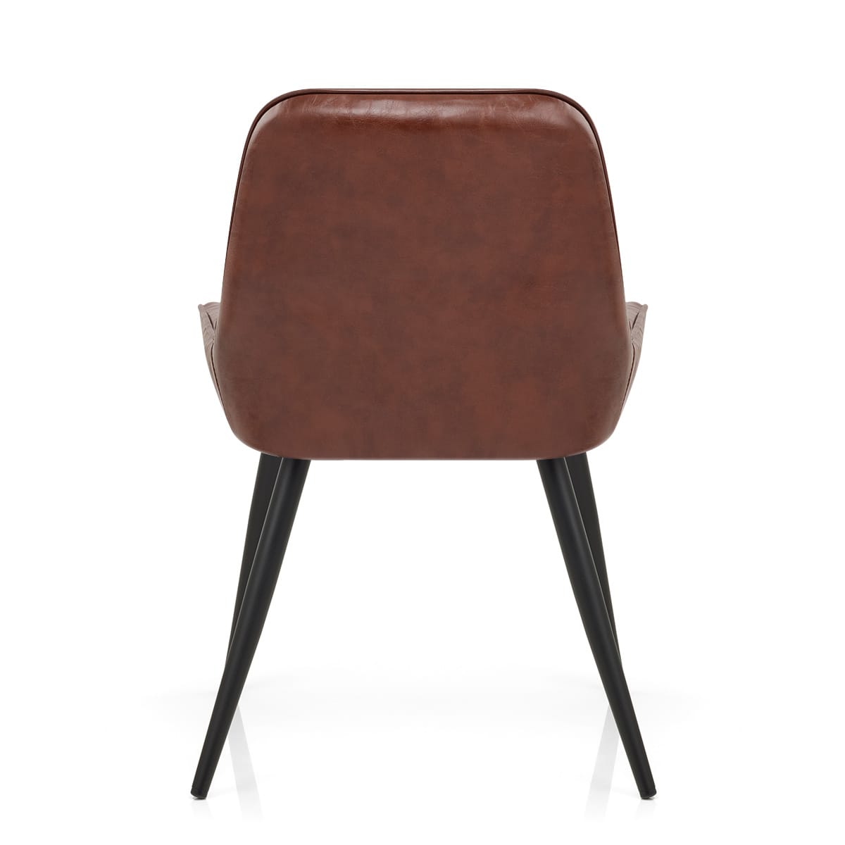 Silla Cuero Sintético Anticado - Lincoln Marrón