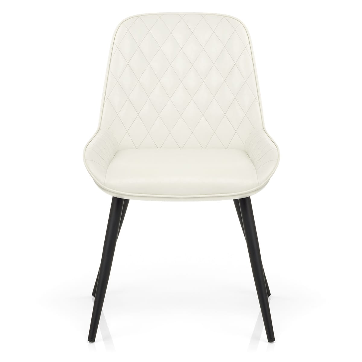 Silla Cuero Sintético Anticado - Lincoln Crema