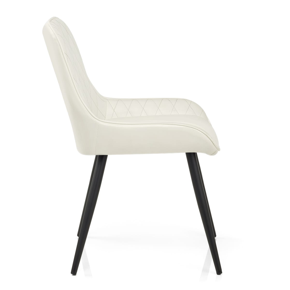 Silla Cuero Sintético Anticado - Lincoln Crema