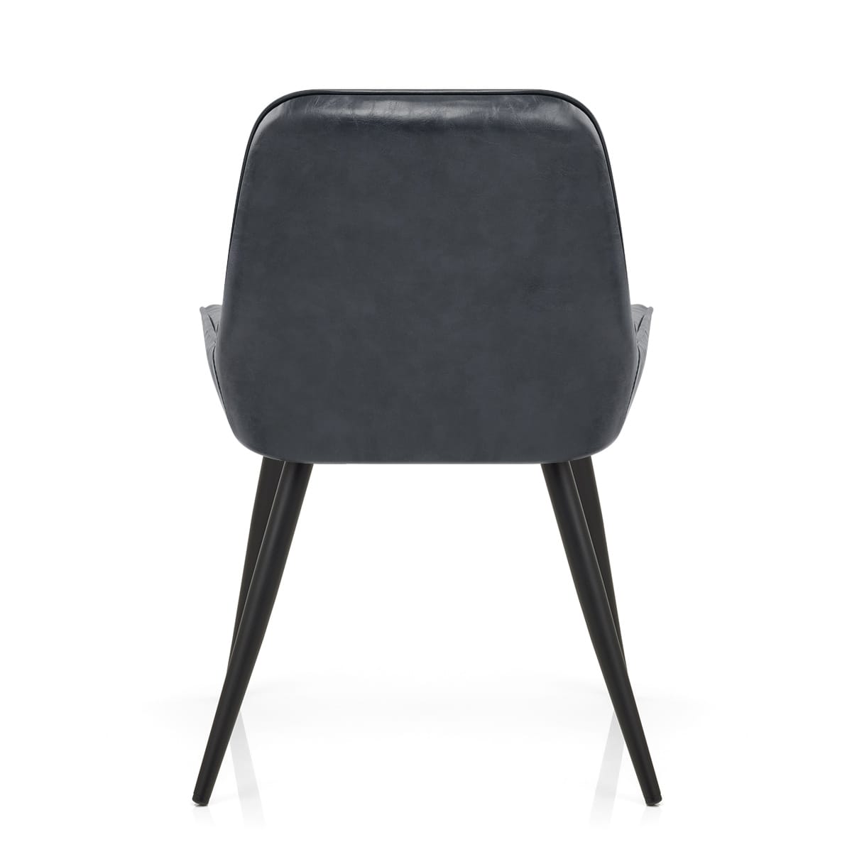 Silla Cuero Sintético Anticado - Lincoln Azul Oscuro