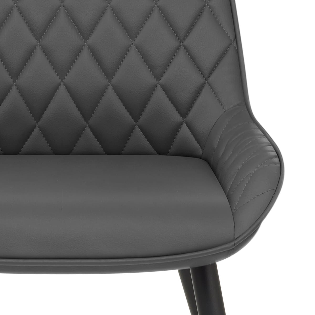 Silla Cuero Sintético - Lincoln Gris