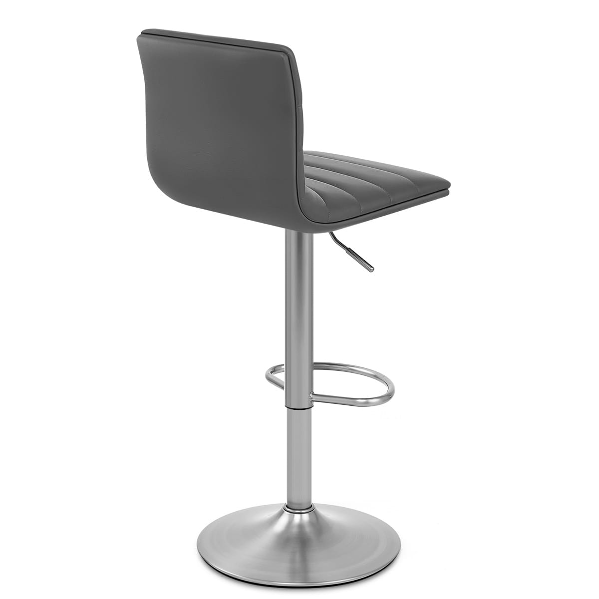 Taburete Polipiel Satinado - Lineal Gris