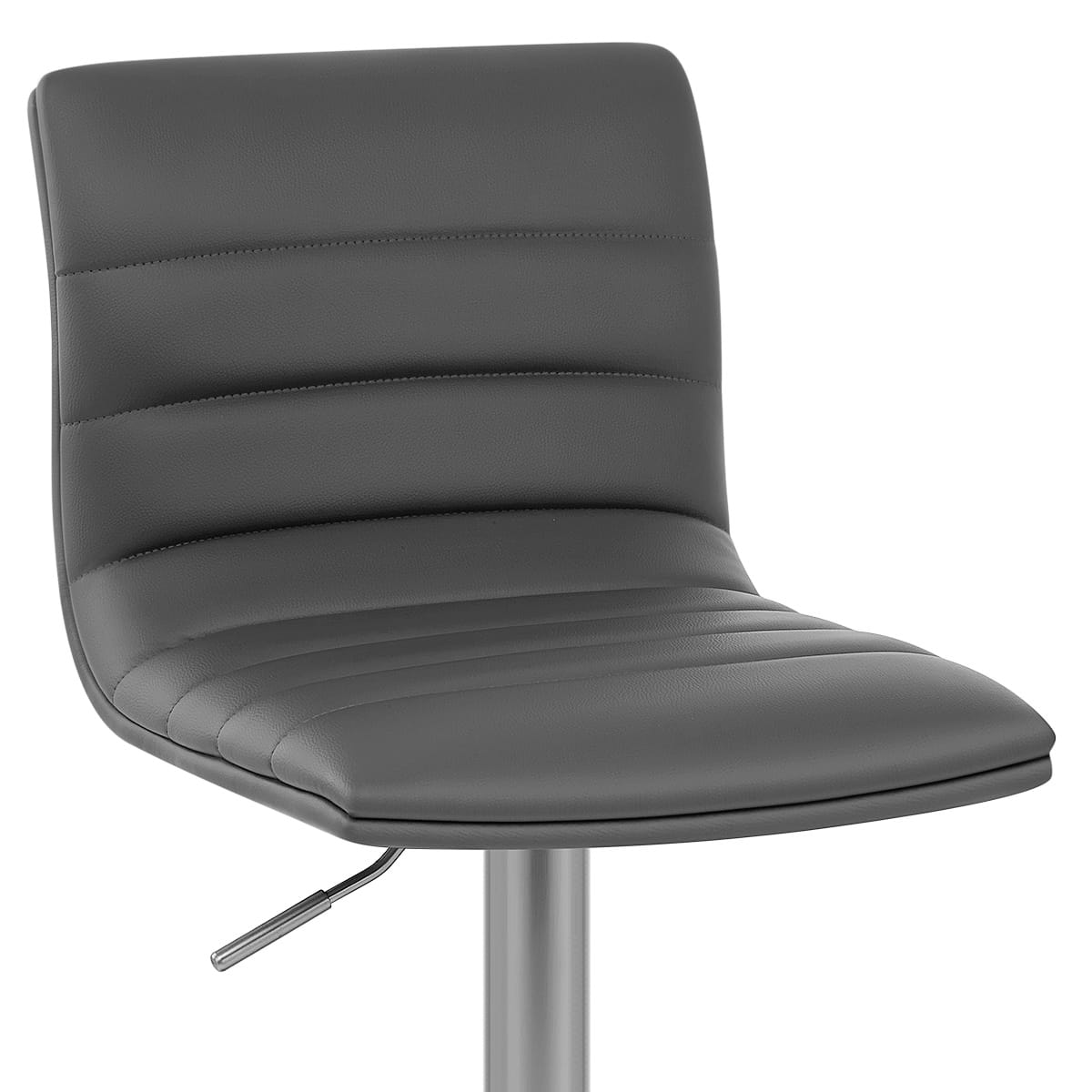 Taburete Polipiel Satinado - Lineal Gris