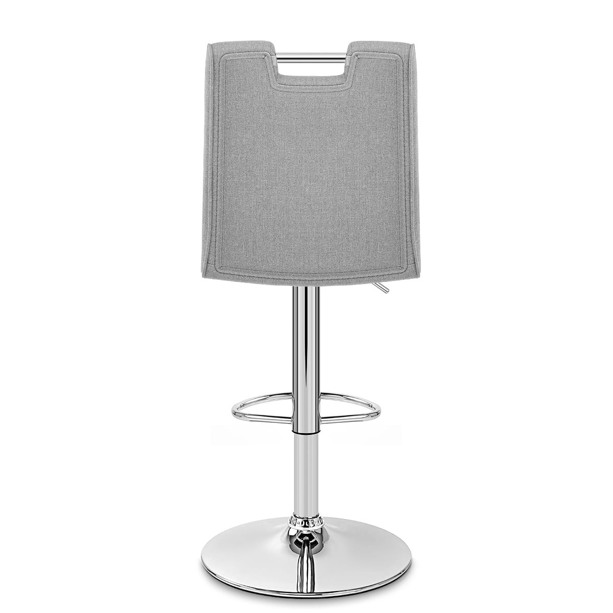 Taburete Tela Cromo - Loco Gris