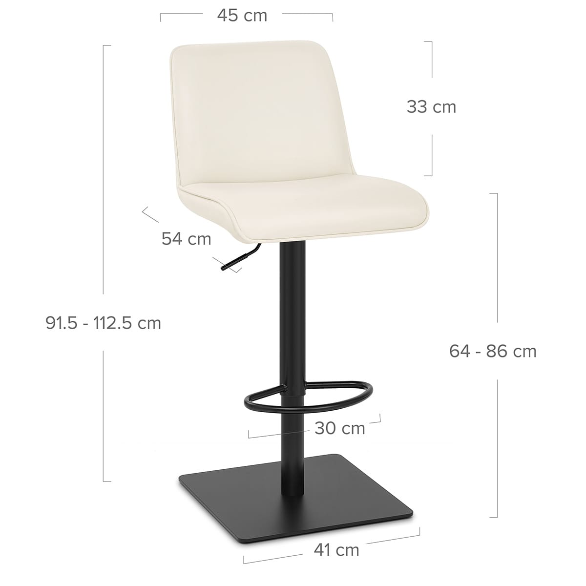 Taburete Polipiel - Lola Crema