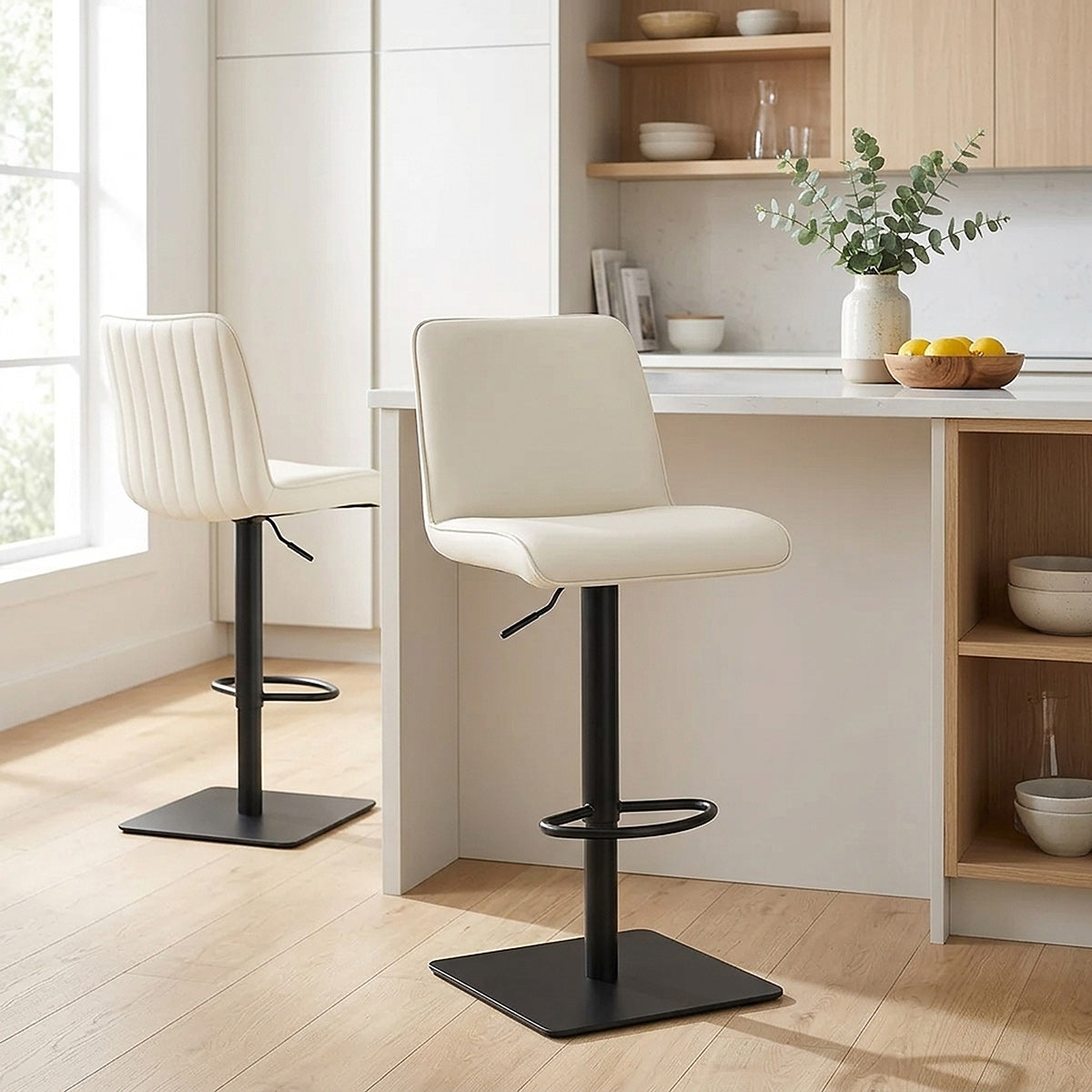 Taburete Polipiel - Lola Crema