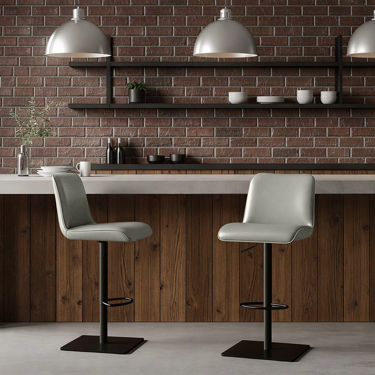 Taburete Polipiel - Lola Gris