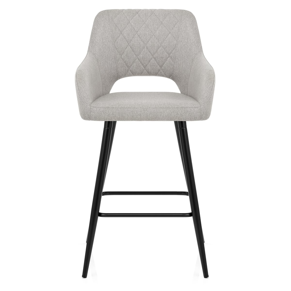 Taburete Tela Metal - Lopez Gris