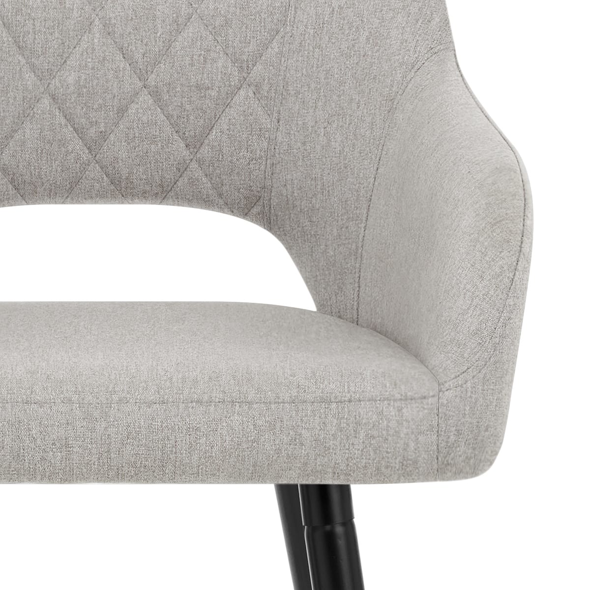 Taburete Tela Metal - Lopez Gris