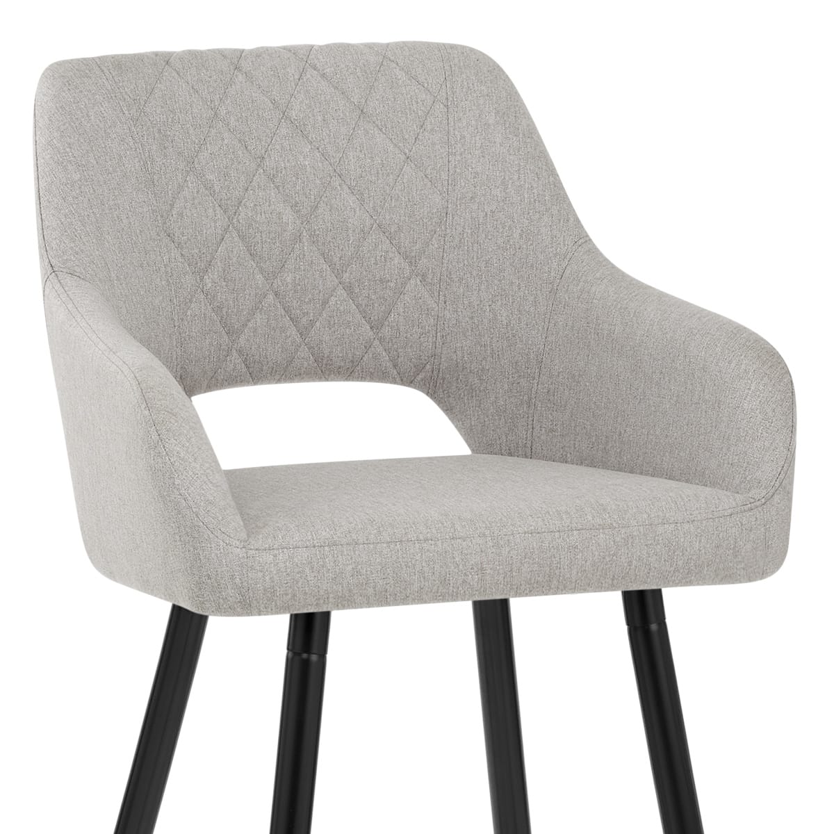 Taburete Tela Metal - Lopez Gris