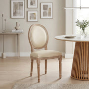 Silla Cuero Auténtico Roble - Louis Crema