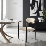 Silla Tela Metal - Lumix Crema
