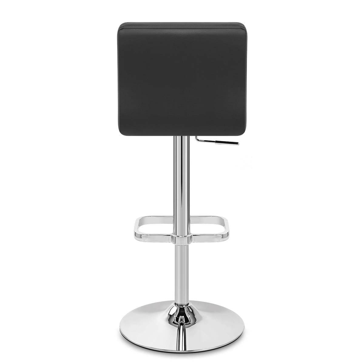 Taburete Polipiel Cromo - Lush Negro