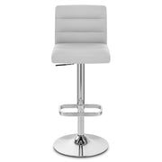 Taburete Polipiel Cromo - Lush Gris
