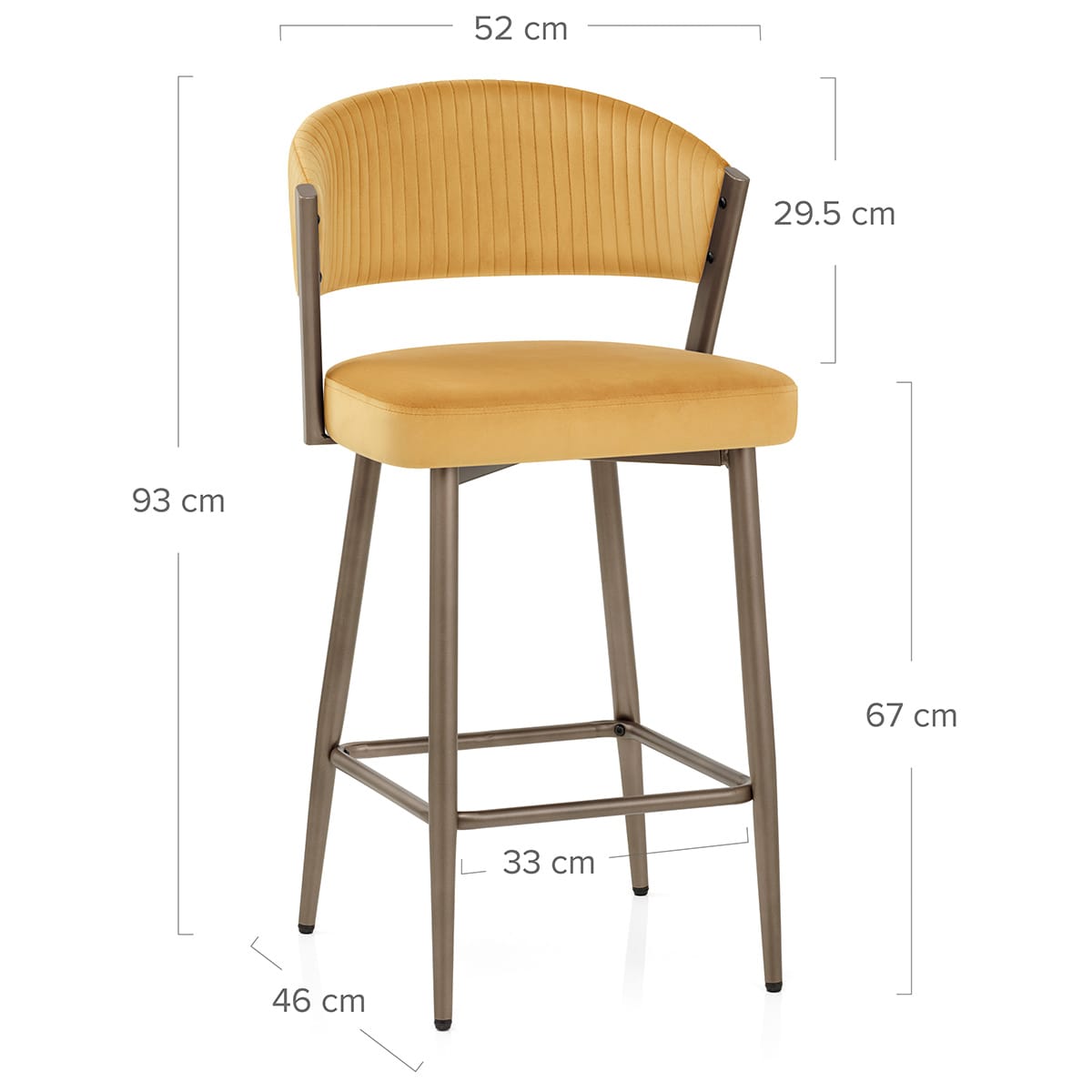 Taburete Velluto - Lusso Amarillo