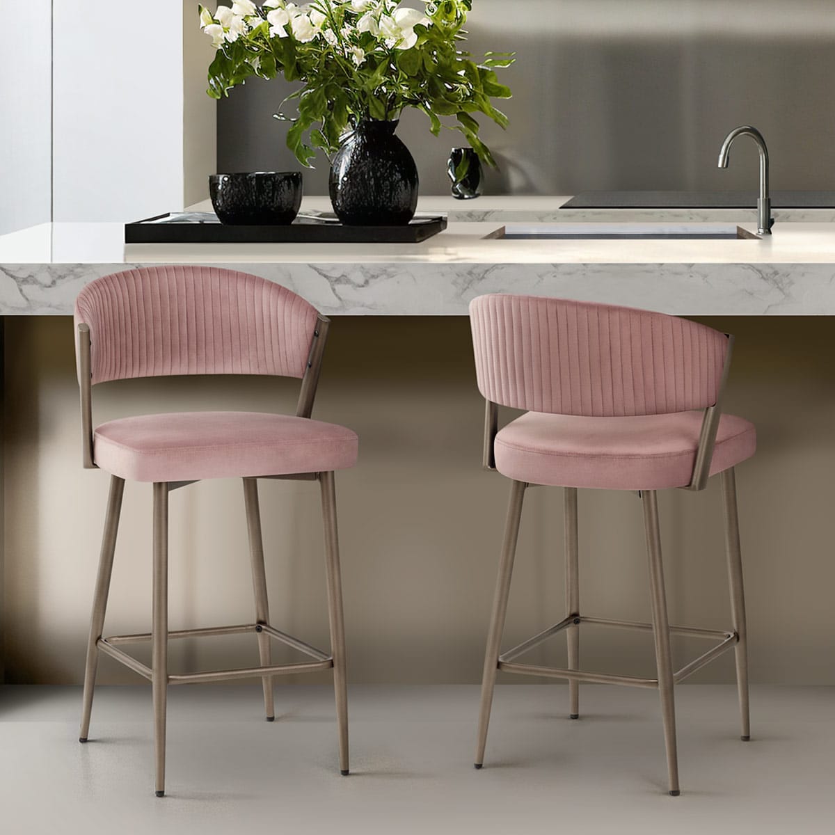 Taburete Velluto - Lusso Rosa