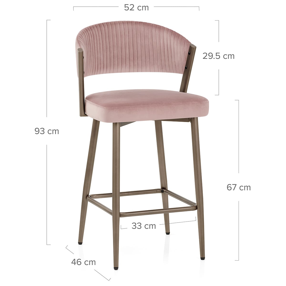Taburete Velluto - Lusso Rosa