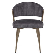 Silla Terciopelo - Lusso Gris Oscuro