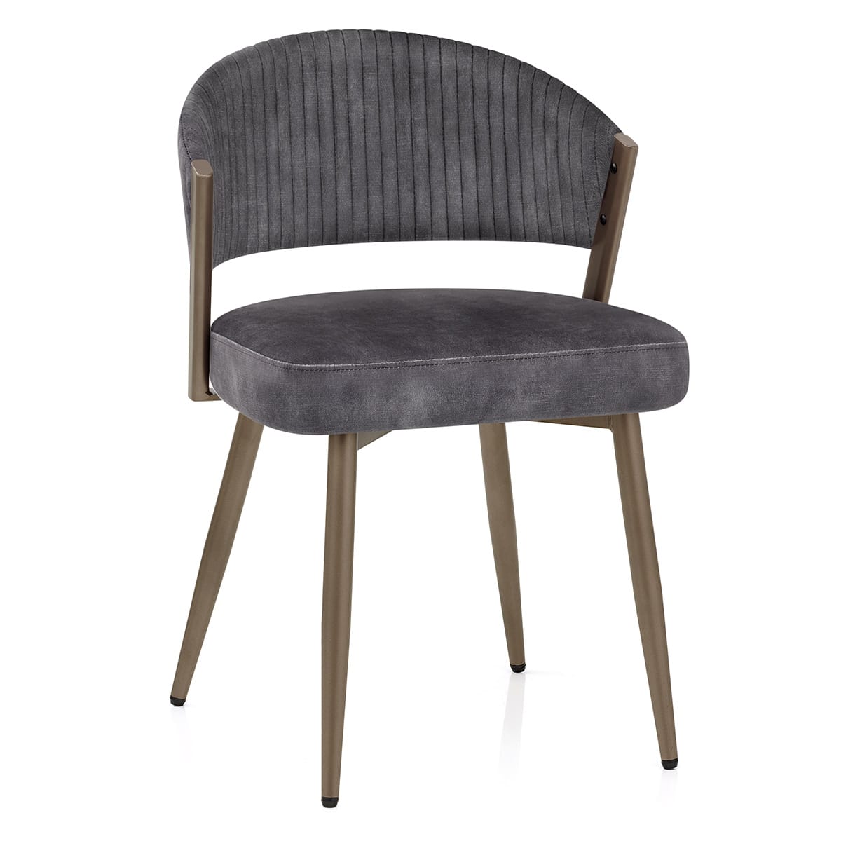 Silla Terciopelo - Lusso Gris Oscuro