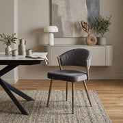 Silla Terciopelo - Lusso Gris Oscuro