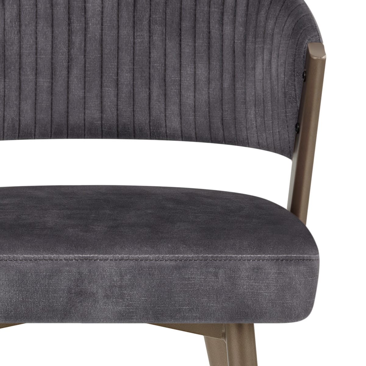 Silla Terciopelo - Lusso Gris Oscuro