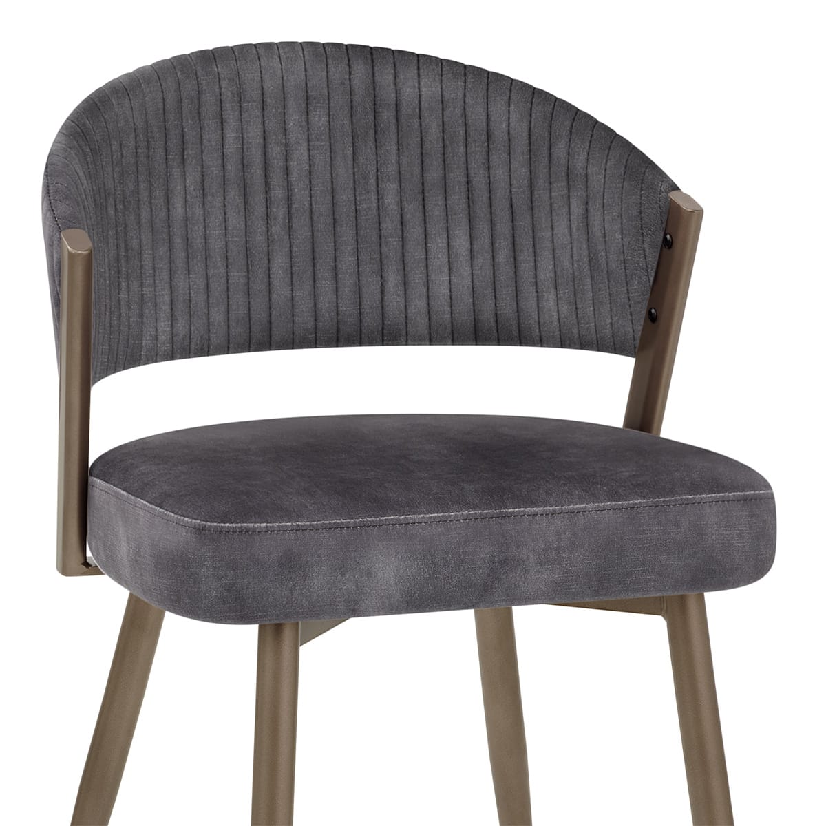 Silla Terciopelo - Lusso Gris Oscuro