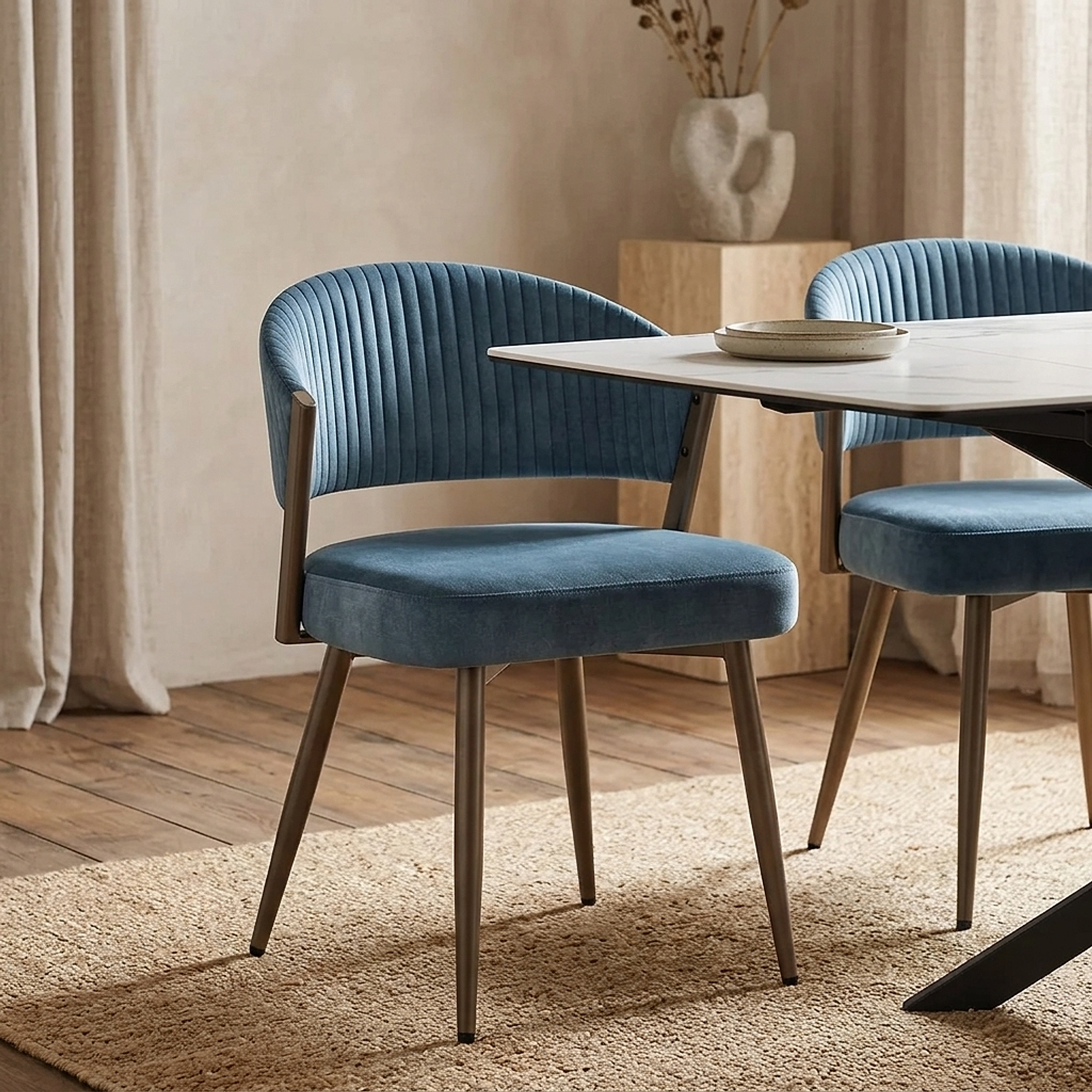 Silla Terciopelo - Lusso Azul