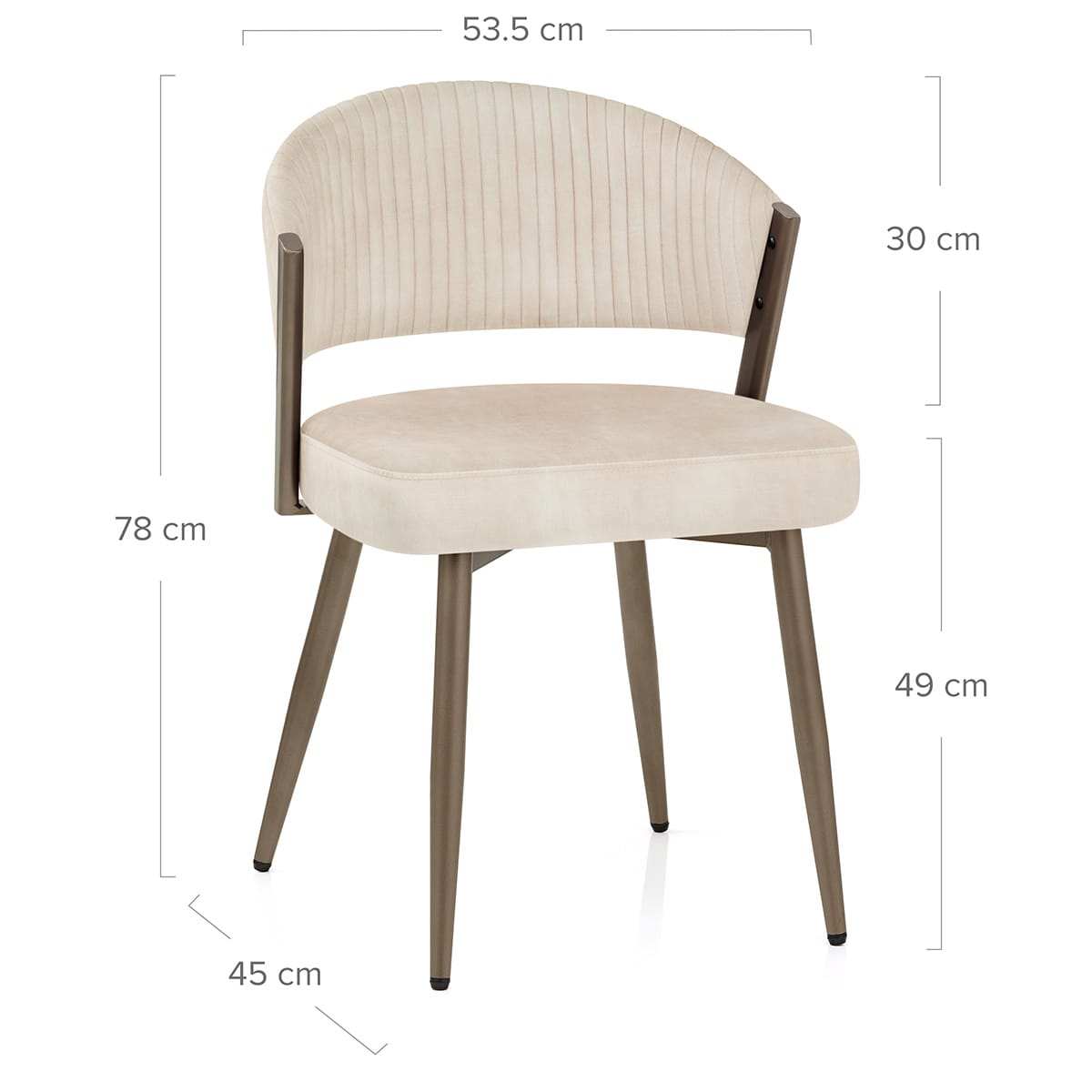 Silla Terciopelo - Lusso Crema
